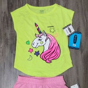 Girl's Crayola Unicorn 2 Piece Set